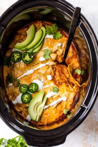Slow cooker chicken enchilada recipe