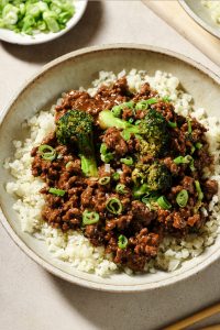 ground beef and broccoli
