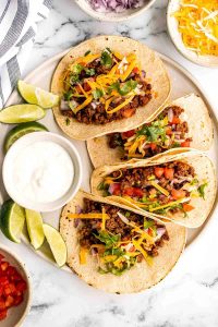 MEXICAN GROUND BEEF TACOS
