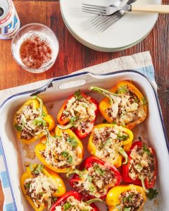 Beef Taco-Style Stuffed Peppers