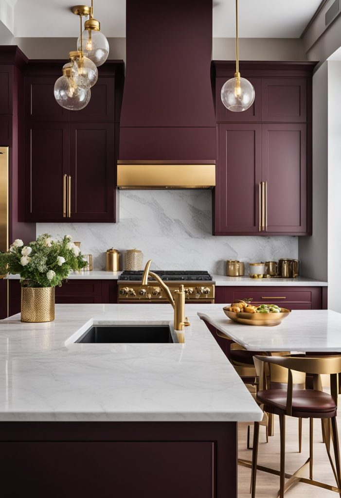 . Burgundy Kitchen Trends: Incorporating Rich Color in Modern Designs
