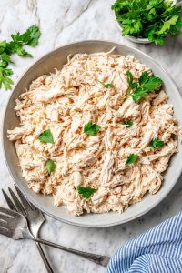Slow cooker shredded chicken