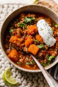 No bean turkey and sweet potato chili
