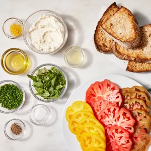 . Ricotta-Tomato Toast for Breakfast, Lunch or Dinner