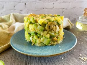 Baked Zucchini, Spinach, and Feta Casserole