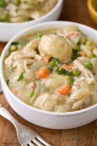 Easy Crock Pot Chicken and Dumplings.
