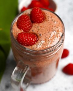 Raspberry Smoothie with Ginger