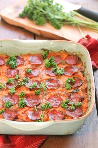Paleo baked spaghetti