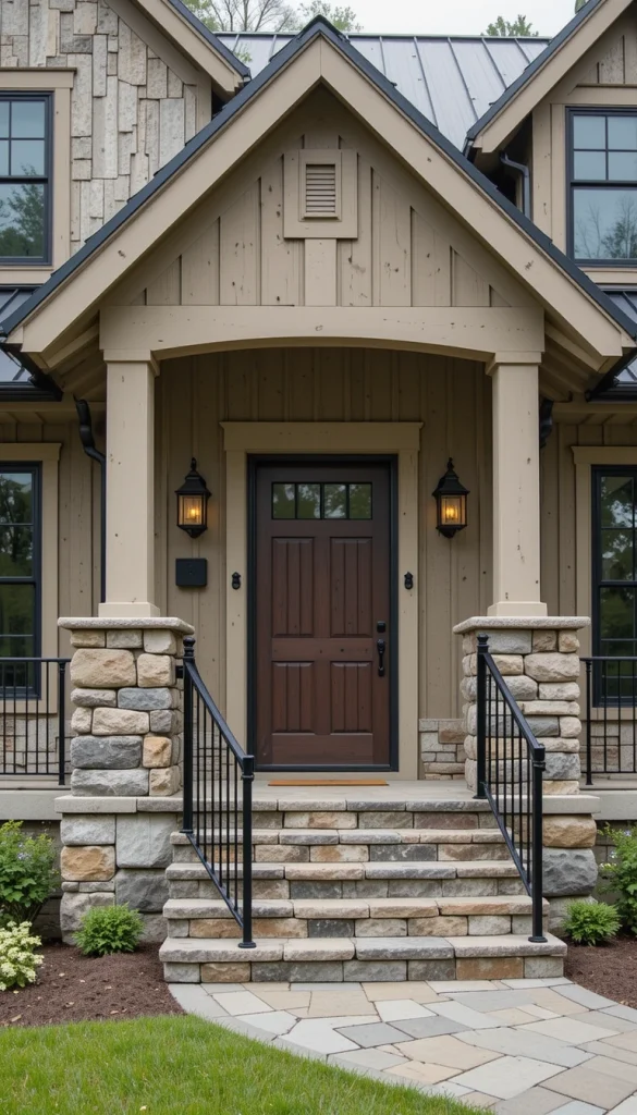 Cottage-Style Rustic with Modern Rooflines