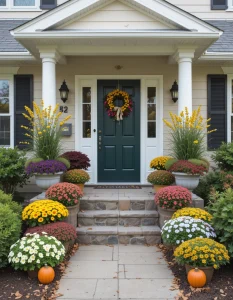 Change out your planters with the seasons so that your front yard remains fresh and inviting. Pansies in spring, sunflowers in summer, pumpkins in fall—it's an easy way to define the seasons. And it makes your house feel that much more festive.