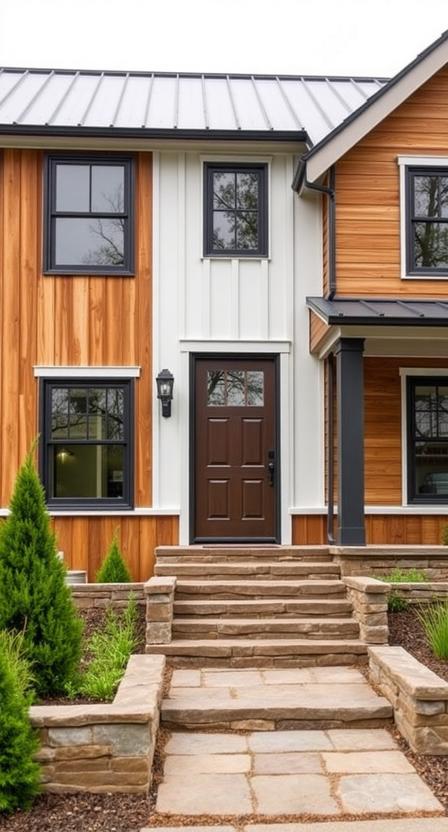 Two-Toned Siding with Farmhouse Bones