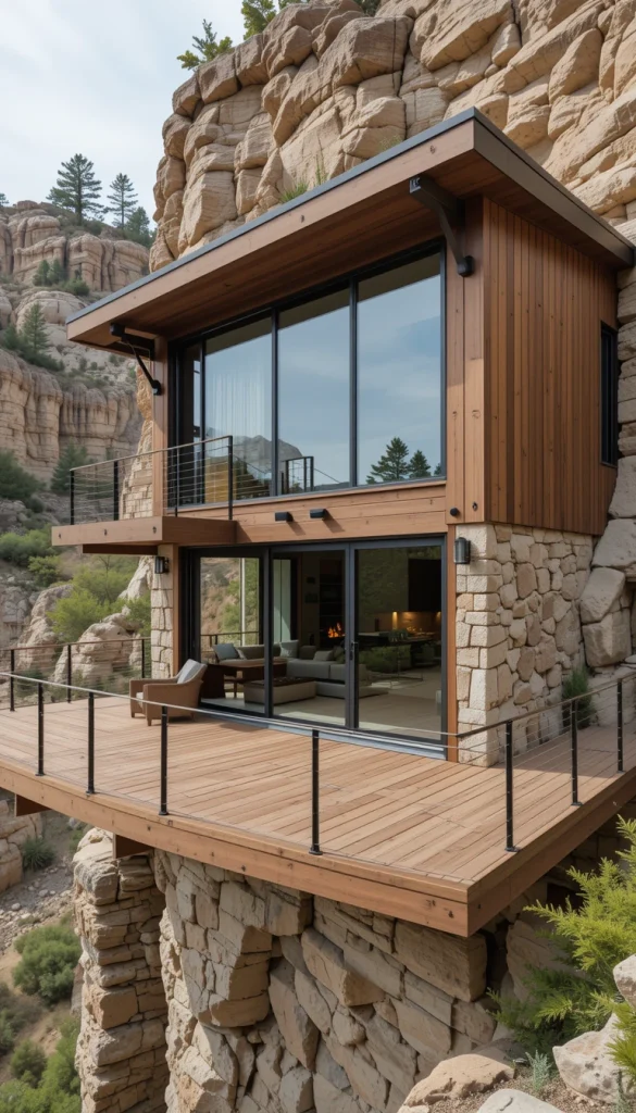 Canyon-Edge Home with Seamless Outdoor Flow