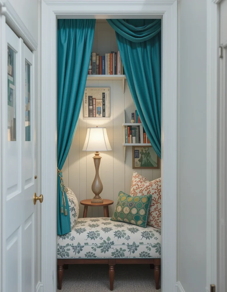 Closet-Turned-Reading Nook