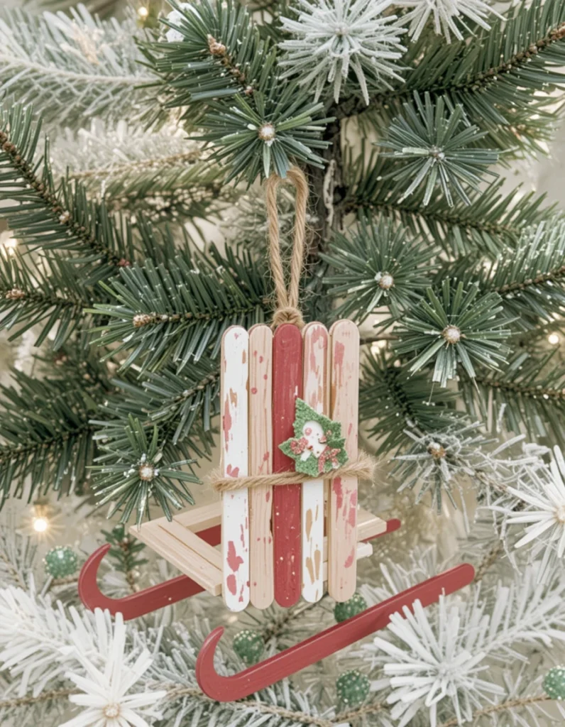 Popsicle Stick Sleds