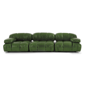 Camaleonda Leather Sofa (Set of 3) - Forest Green