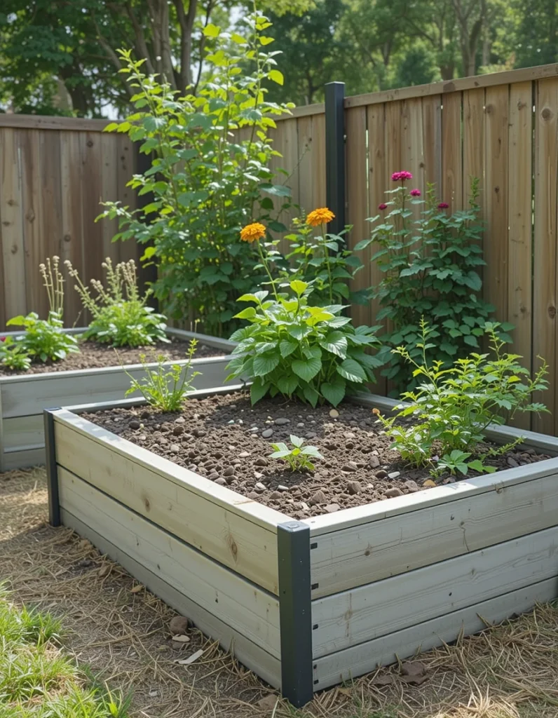 Raised beds keep plants healthy, reduce weed problems, and give your yard a clean, modern look. They’re especially great for beginners because they offer better control over soil quality. Use wood, metal, or stone depending on your style preference. The height makes planting and maintenance easier on your back, a real bonus during peak growing seasons. Over time, these beds become a central, beautiful feature of your outdoor space.
