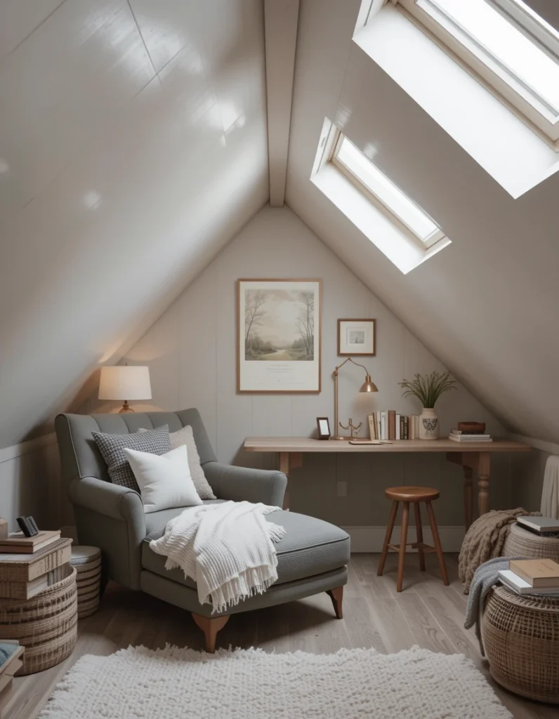 Attic Gable Reading Corner