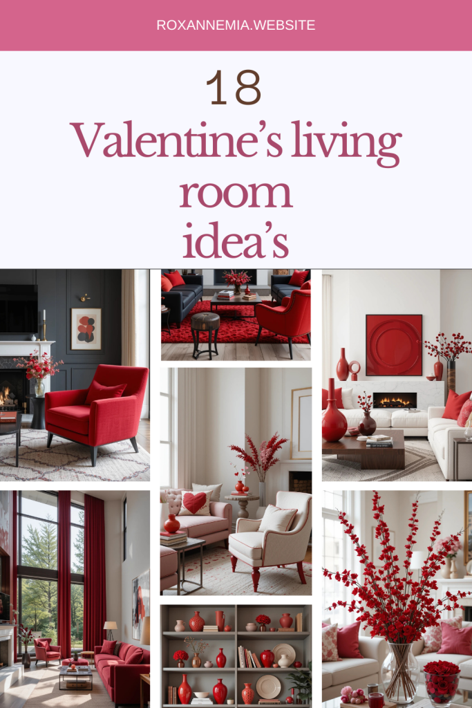 Contemporary Valentine’s Living Room Interior Design 