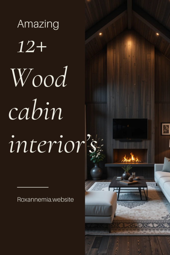 Contemporary Wood Cabin Interior Design