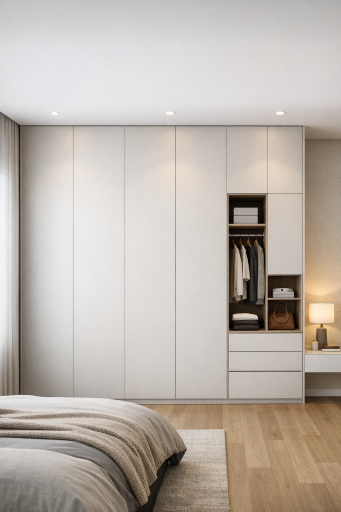 Floor-to-Ceiling Minimalist Wardrobe