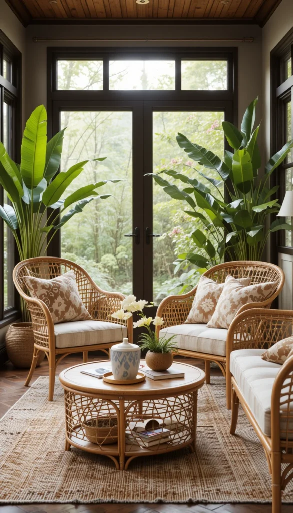 Rattan and cane pieces reflect a long history of African craftsmanship while fitting perfectly into modern interiors. Their natural tones soften rooms filled with metal or dark wood. Lightweight yet sturdy, these pieces give your space an effortless stylish vibe. They’re especially effective in sunrooms and living areas. The blend of tradition and modernity makes these pieces timeless.