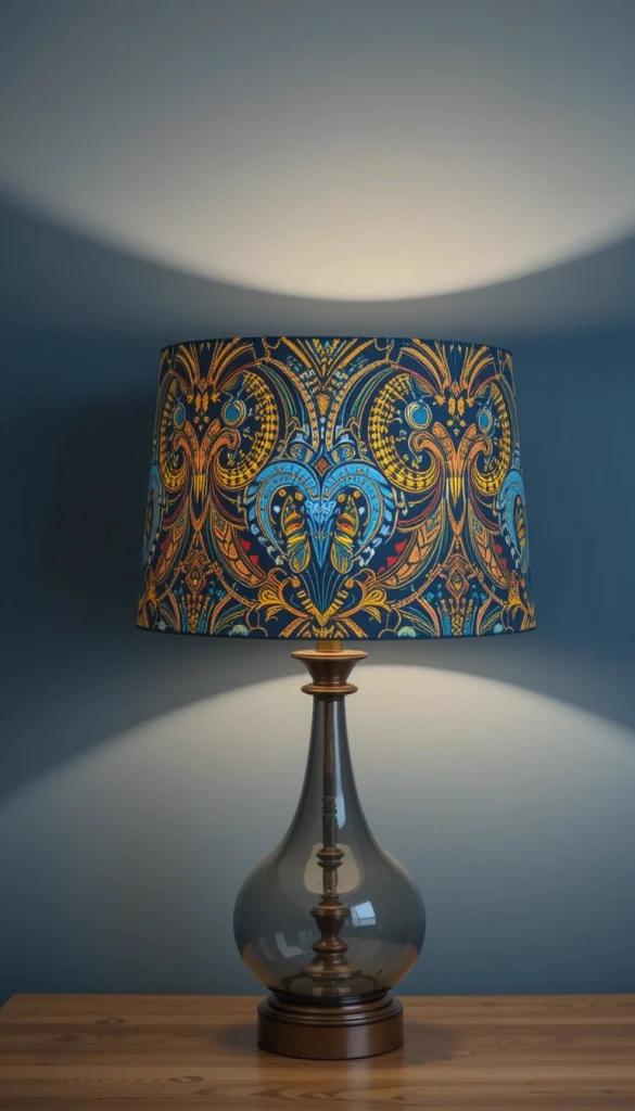 Replacing a plain lampshade with an Ankara or Kente-inspired design transforms a simple lamp into a conversation piece. These prints introduce energy, especially in rooms with muted colors. The lighting brings out the richness of the patterns, making the space feel more dynamic. You can choose smaller prints for subtlety or oversized motifs for dramatic flair. It’s a quick swap that brings immediate personality.