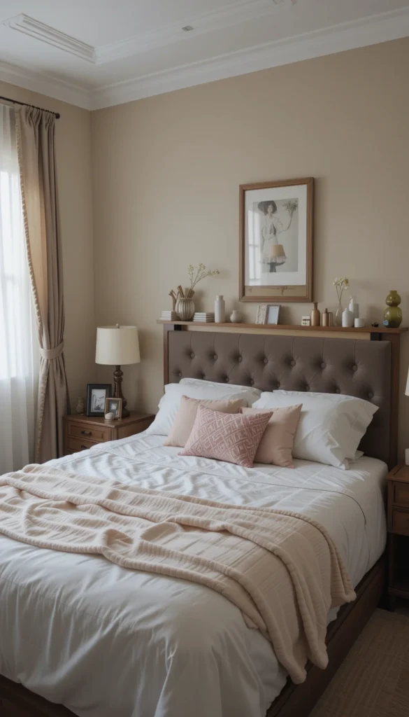A made bed sets the tone for the entire room. Even if the rest of the space isn’t perfect, the bed creates order. Making your bed daily discourages piling items on it. It takes less than two minutes but changes the room instantly. This habit reinforces consistency.