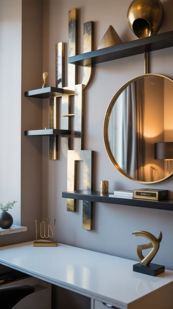 Metallic Accents and Decor