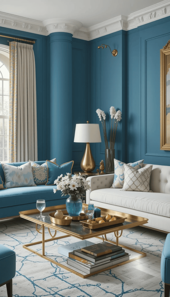 Tiffany Blue and Gold Accent Pairing