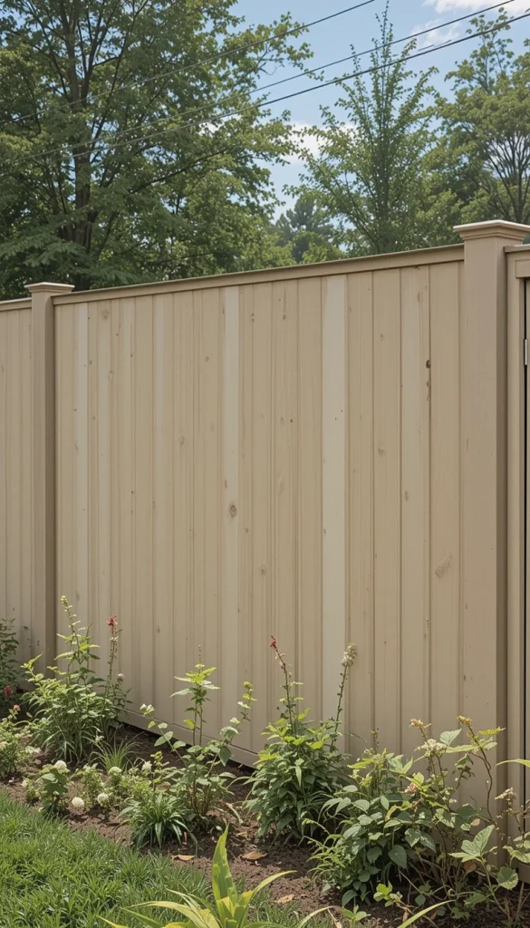 Painted Privacy Fence