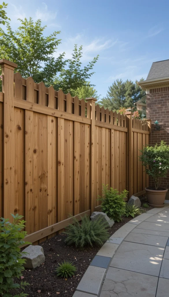 Partial Height Privacy Fence