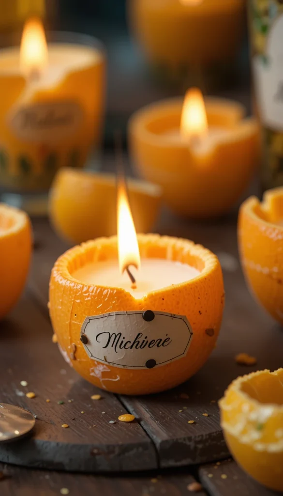 Citrus Peel Candles