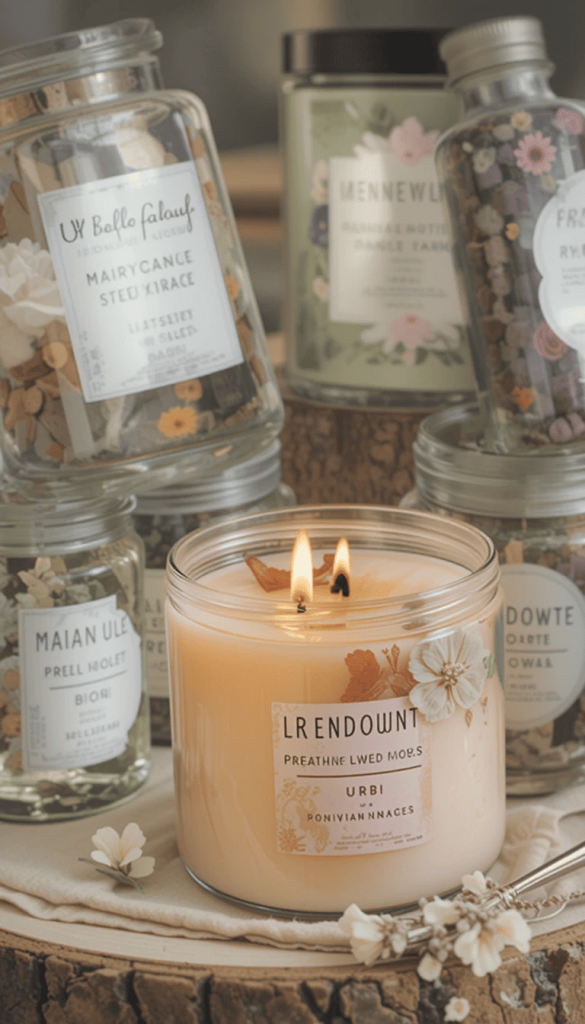 Personalized scents candles 