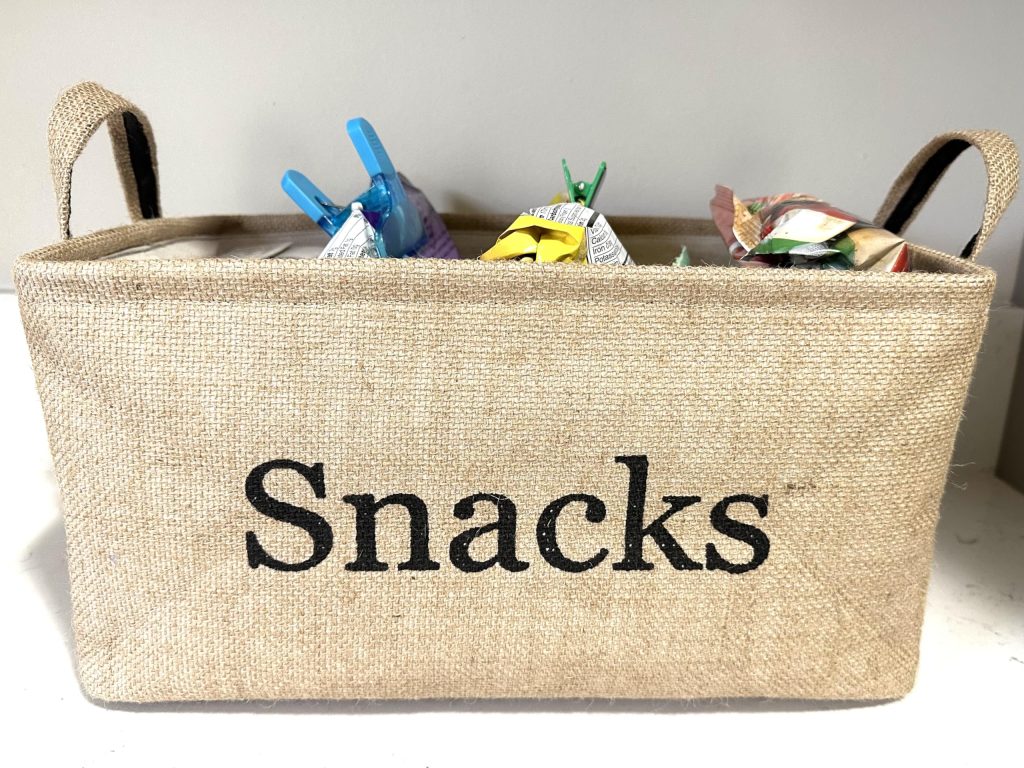 Baskets for Snacks and Kid-Friendly Items
