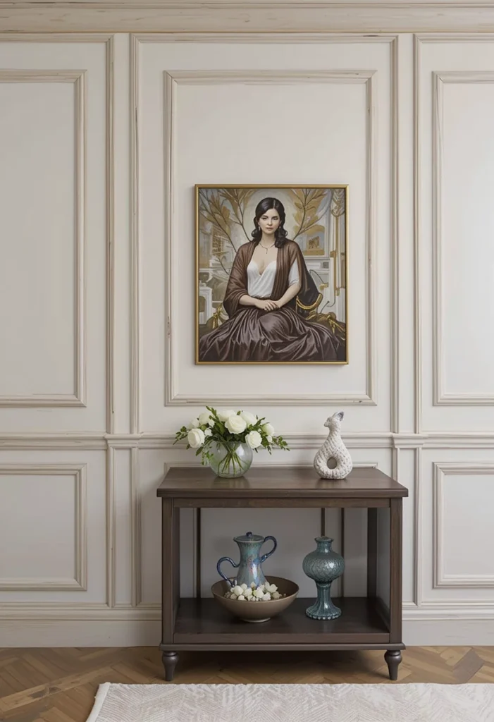 For those who love understated elegance, slim trim designs offer subtle sophistication. Thin strips arranged in clean vertical or horizontal lines create gentle texture. Painted in the same color as the wall, the trim adds dimension without strong contrast. This approach is ideal for small living rooms where simplicity is key. It enhances the space without making it feel busy.