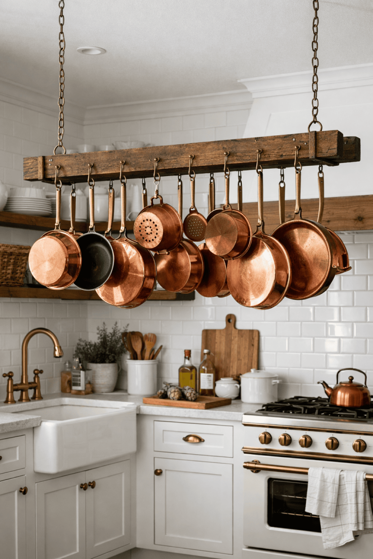 Copper and White Kitchen Design Ideas That Feel Warm, Elegant, and Timeless