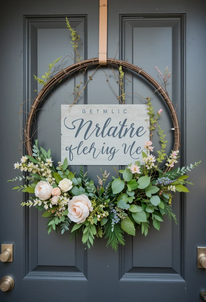 Half-Moon Wreath Design