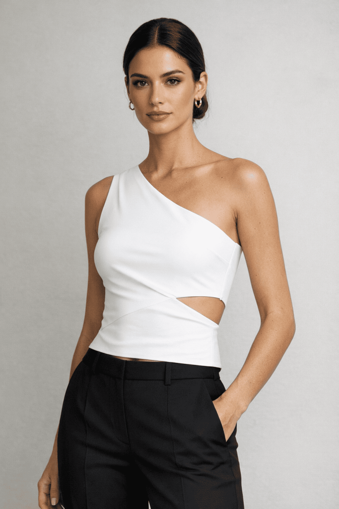 Asymmetrical One-Shoulder Top