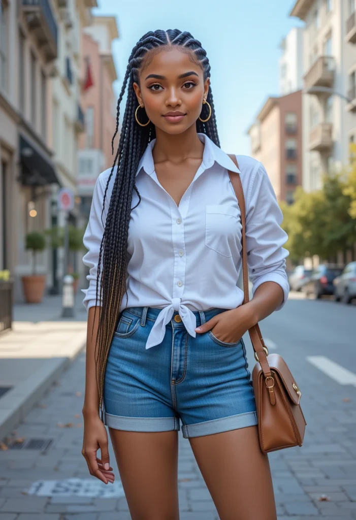 Tailored Shorts + Button-Down Shirt