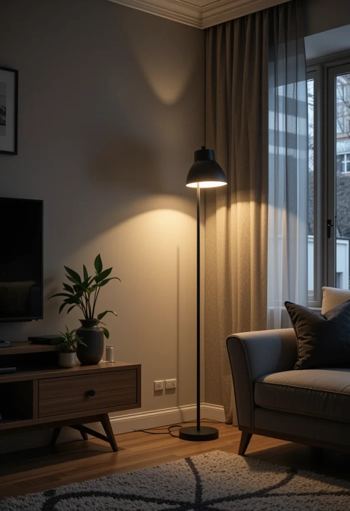 LED Floor Lamp with Dimmer