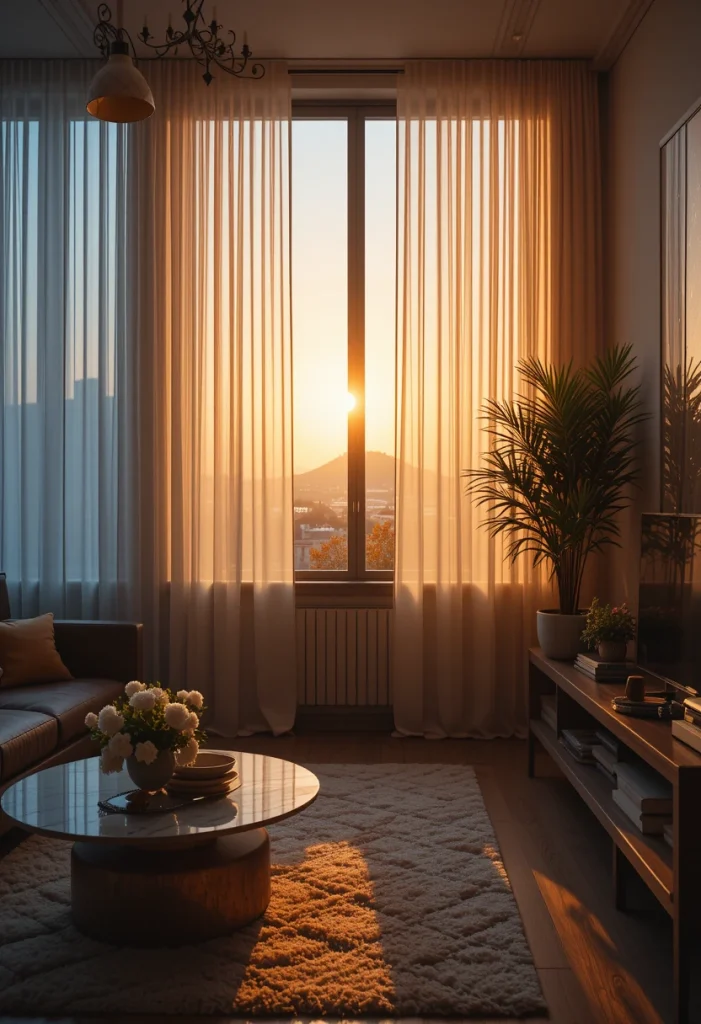 Sheer Curtains to Filter Natural Light