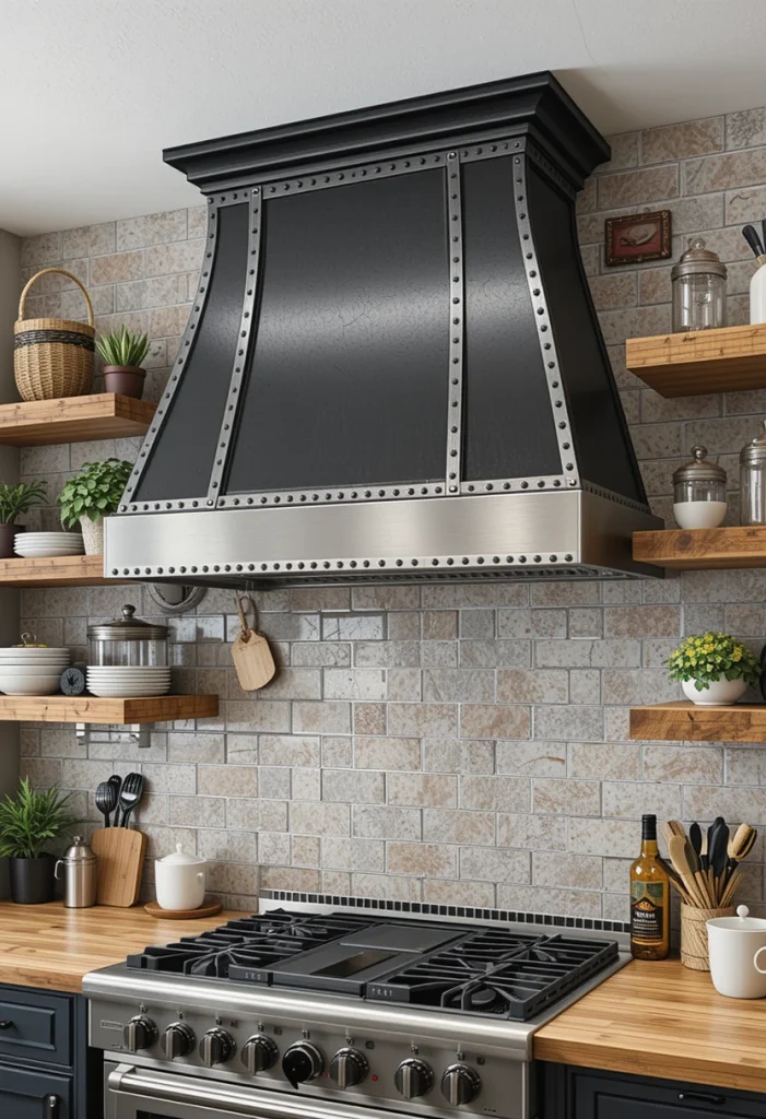 Industrial Metal Accent Hood