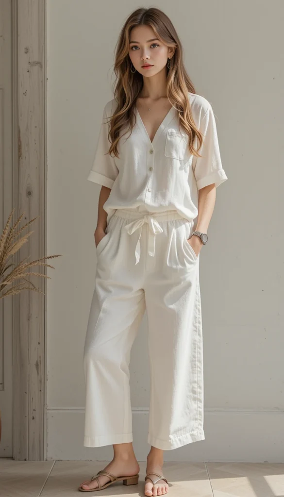 Monochrome Linen Set