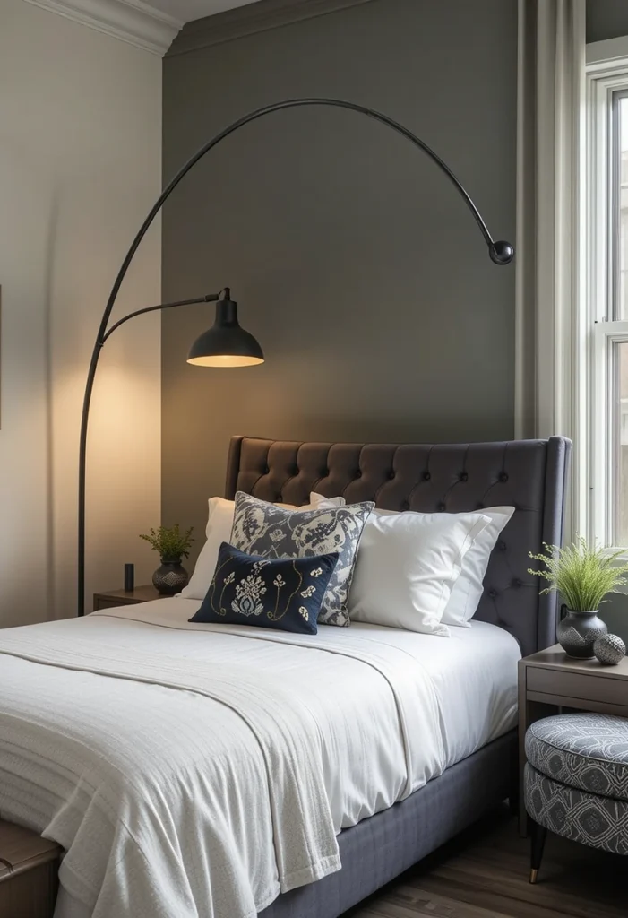 A Sculptural Arc Floor Lamp