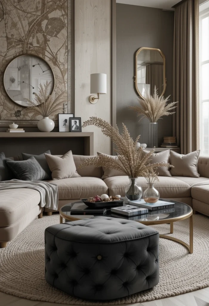 Suede or Nubuck with Polished Surfaces