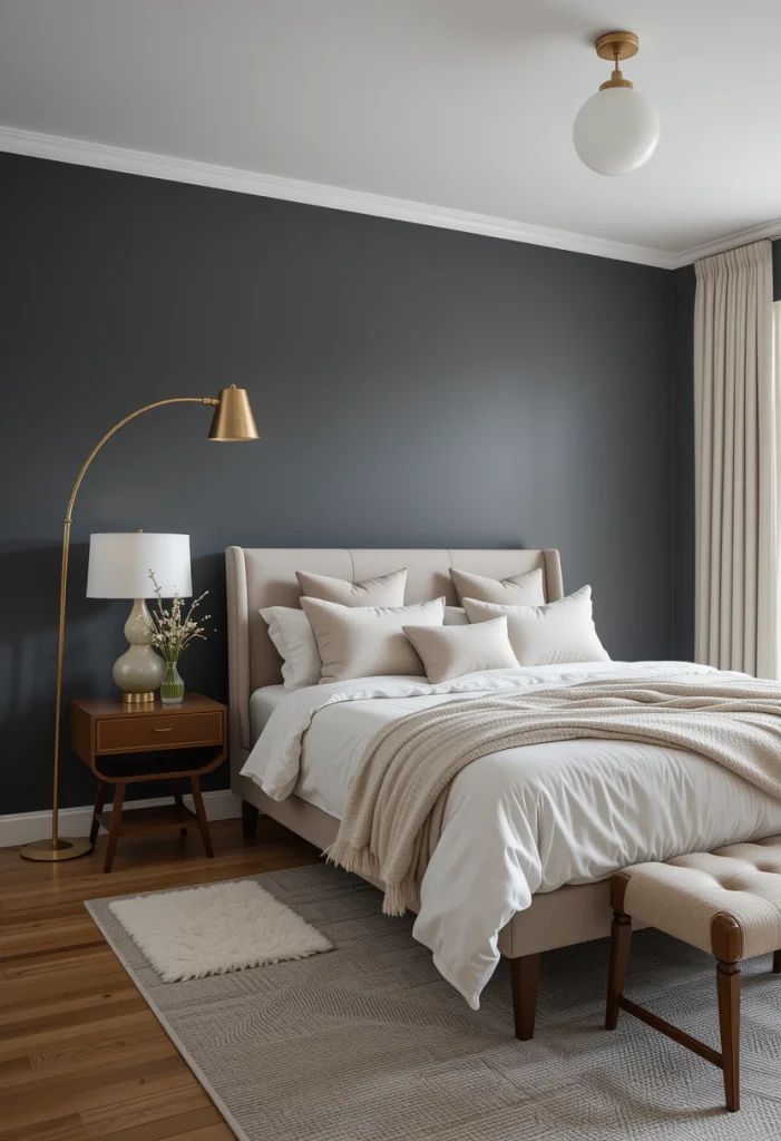 Charcoal Gray for a Dramatic Backdrop