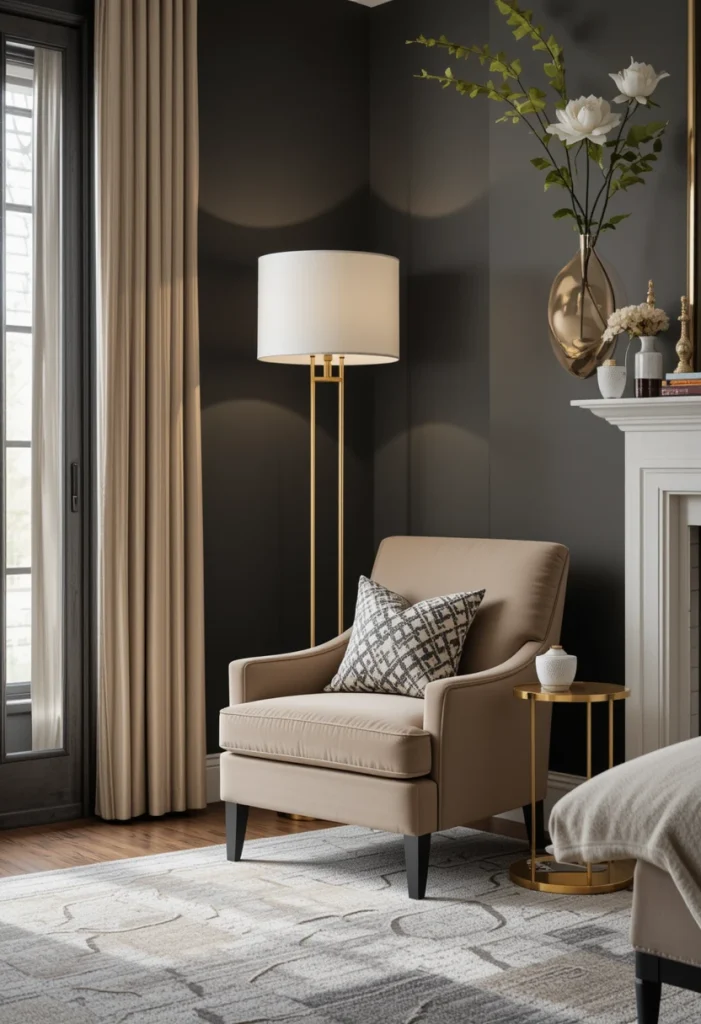 Gold Accent Floor Lamp