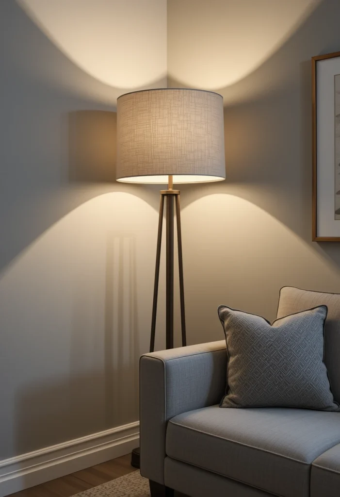 Tall Fabric Shade Lamp for Soft Ambient Light