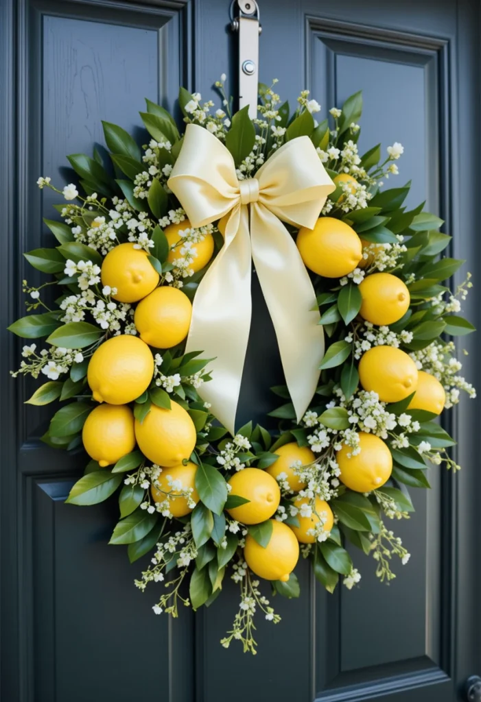 Lemon and Citrus Wreath