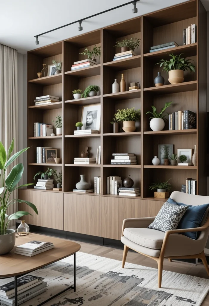 Open Shelving with Curated Decor